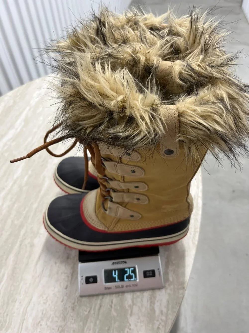 SOREL Joan‎ of Artic Tall Faux Fur Lined Waterproof Winter Boots Size 9